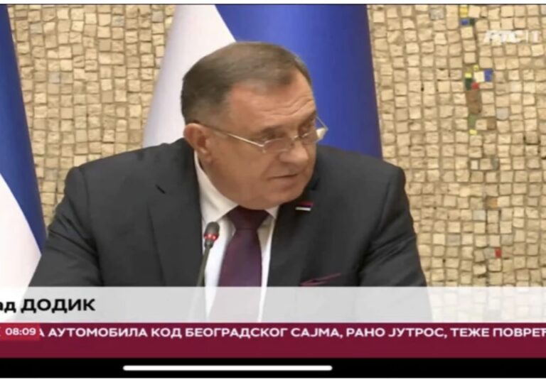 Radio televizija Srbije (RTS), Dodika tretira u potpisu kao običnog građanina
