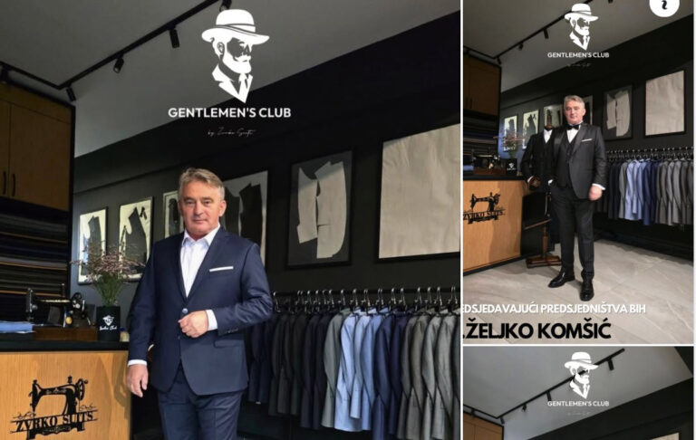 Vjerovali ili ne: Željko Komšić, nominalni šef države reklamira odjela, dok traje jedna od najvećih ustavnih i političkih kriza u zemlji?