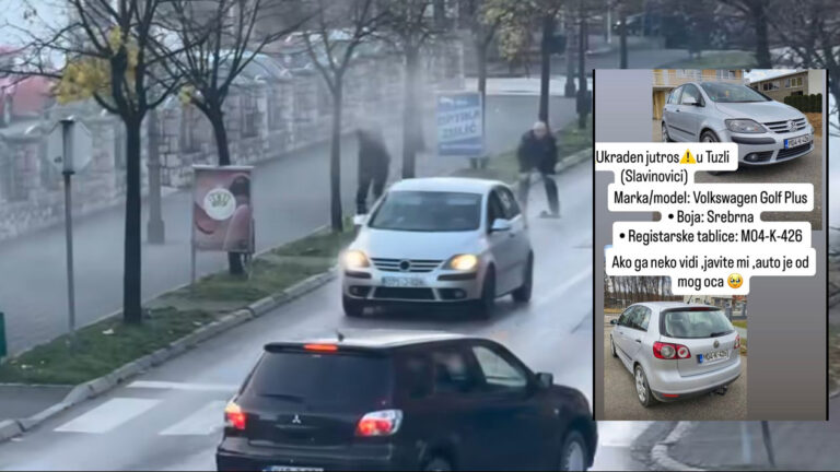 Auto korišten za pljačku u Kalesiji ukraden u Slavinovićima u Tuzli
