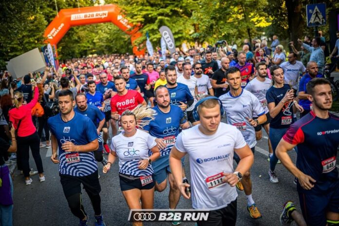 Učesnici Audi B2B RUN-a na Vilsonovom šetalištu u Sarajevu