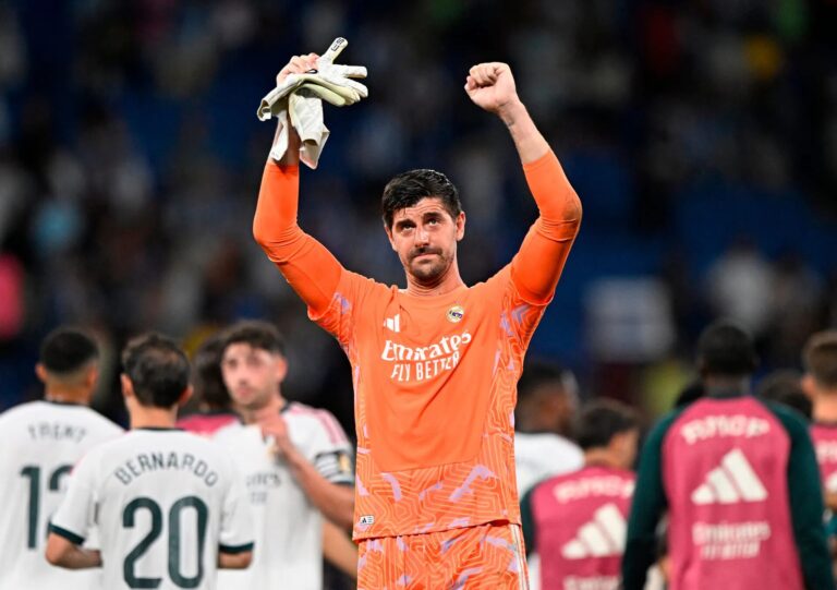 Thibaut Courtois tokom utakmice Real Madrida protiv Espanyola
