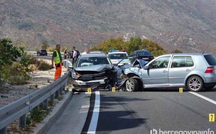 Saobraćajna nesreća na magistralnom putu Stolac-Neum