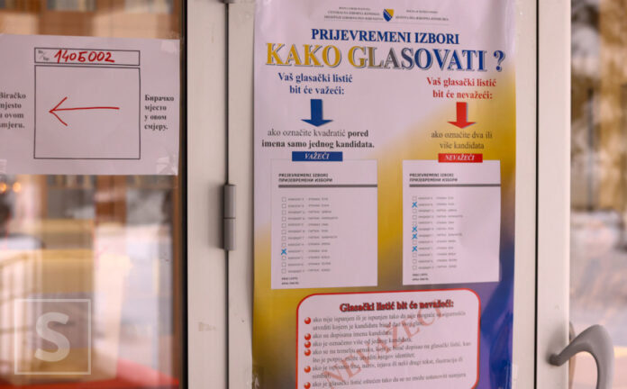 Glasački listić za izbor članova Predsjedništva BiH na Općim izborima 2026.