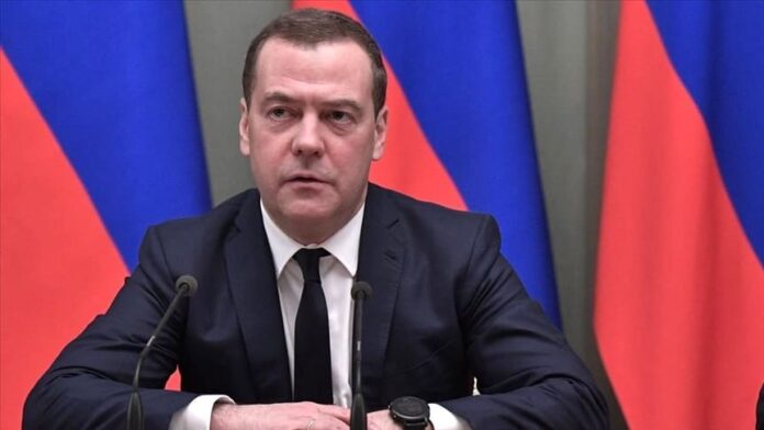 Dmitrij Medvedev govori na kongresu Jedinstvene Rusije o ratu u Ukrajini Dmitrij Medvedev govori na kongresu Jedinstvene Rusije o ratu u Ukrajini