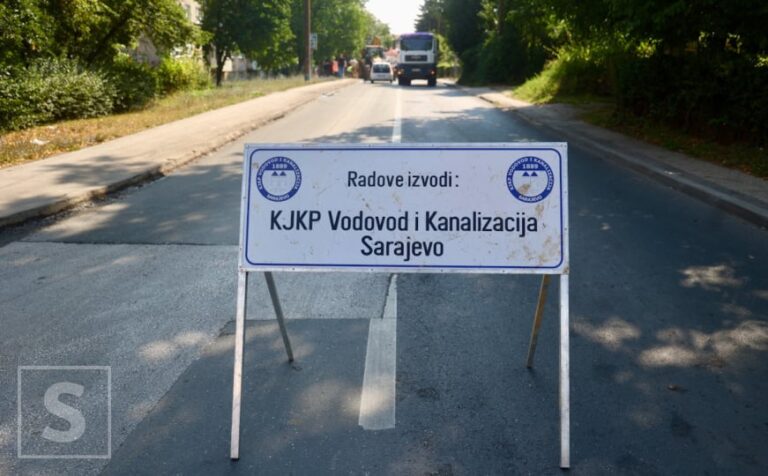 Radovi na cjevovodu za vodosnabdijevanje Sarajeva