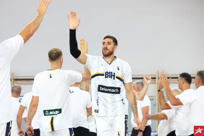 Aleksandar Lazić u dresu košarkaške reprezentacije Bosne i Hercegovine
