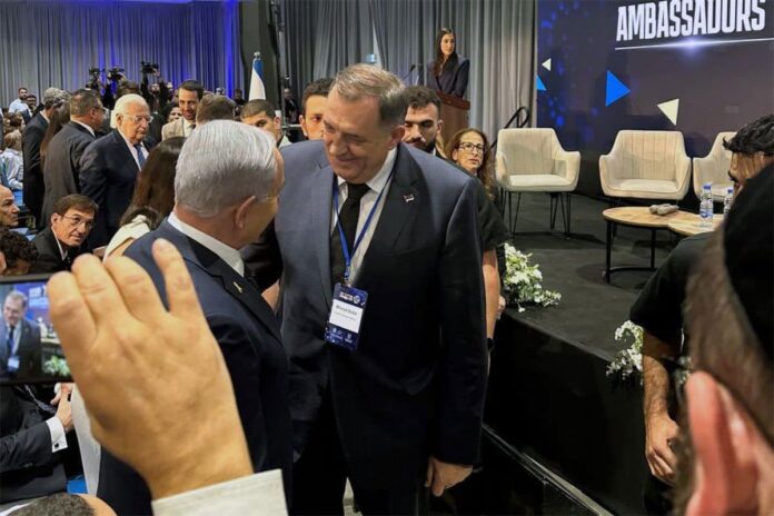 Milorad Dodik i Benjamin Netanjahu tokom razgovora o saradnji