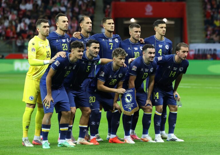 Zinedin Smajlović tokom debija za reprezentaciju Bosne i Hercegovine
