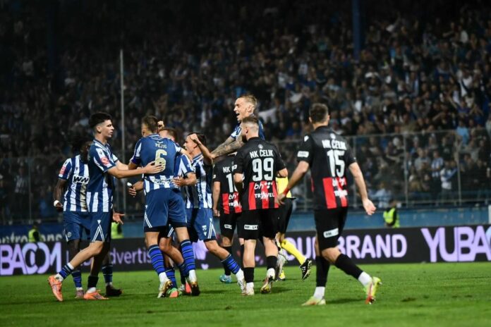 Željezničar i Čelik remizirali na Grbavici rezultatom 1:1 - Facebook Detalj utakmice Željezničar – Čelik na stadionu Grbavica