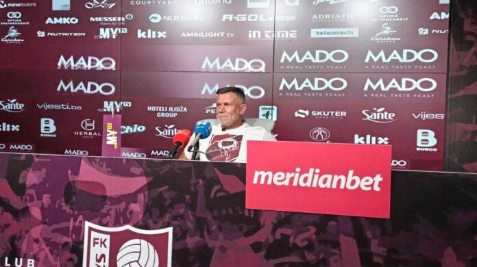 Zoran Zekić na press-konferenciji pred utakmicu Sarajeva i Borca