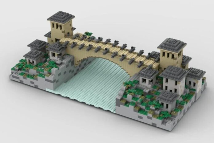 LEGO maketa Starog mosta i dijela Starog grada Mostara