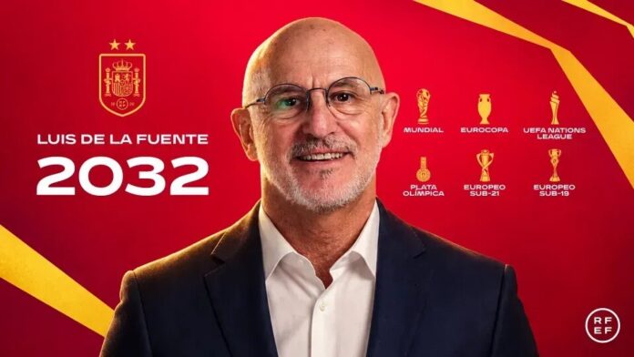 Luis de la Fuente tokom predstavljanja produženja ugovora sa Španijom