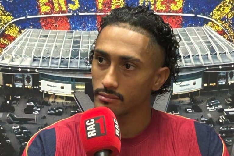 Raphinha u dresu Barcelone tokom utakmice