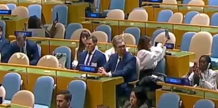 Delegacije napuštaju dvoranu UN-a tokom Netanyahuovog govora