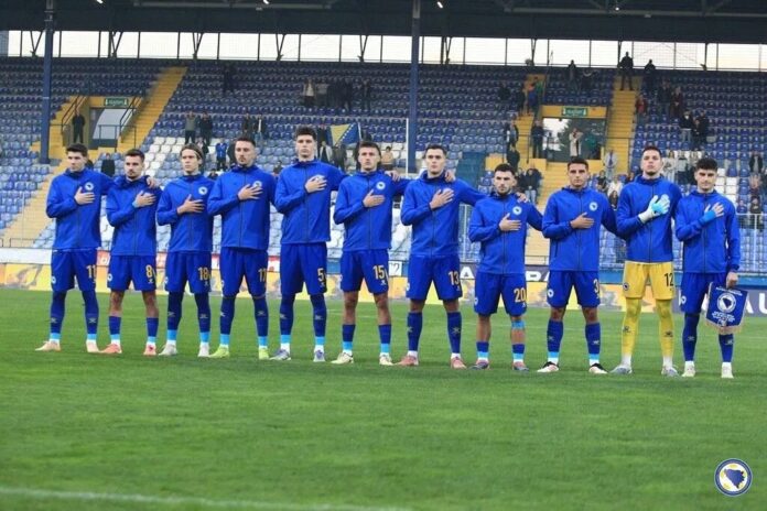 U21 reprezentacija Bosne i Hercegovine tokom utakmice protiv Norveške