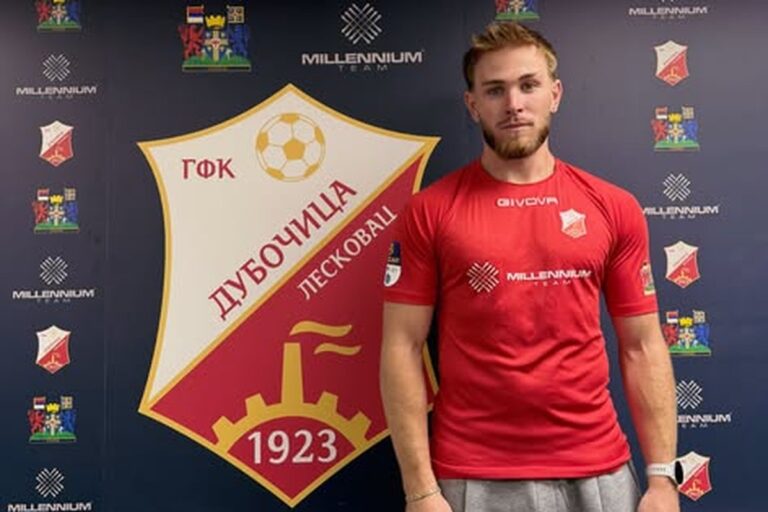 Sergio Santos Fernandez u dresu FK Dubočica iz Leskovca