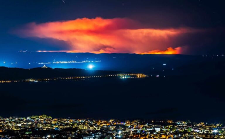 Požar na Braču tokom evakuacije stanovništva