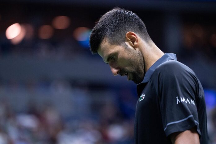 Novak Đoković tokom teniskog meča nakon novih kritika u Srbiji