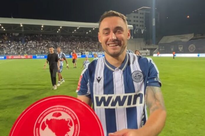Marko Karamarko tokom utakmice Željezničara protiv Sarajeva Marko Karamarko tokom utakmice Željezničara protiv Sarajeva