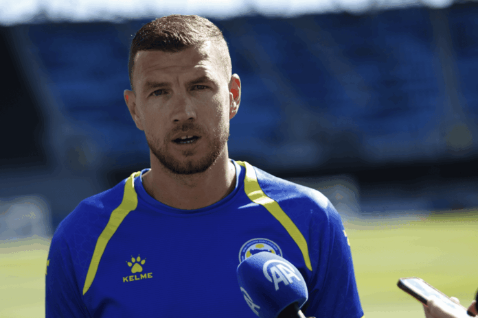 Edin Džeko u dresu reprezentacije Bosne i Hercegovine