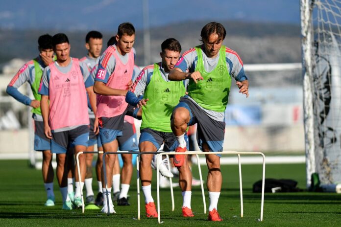 Luka Modrić na treningu nogometne reprezentacije Hrvatske