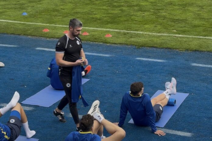 Nedim Čović i članovi stručnog štaba reprezentacije Bosne i Hercegovine