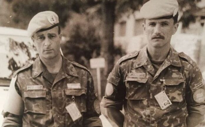 Ukrajinski mirovnjaci UNPROFOR-a tokom evakuacije civila iz Žepe 1995. godine