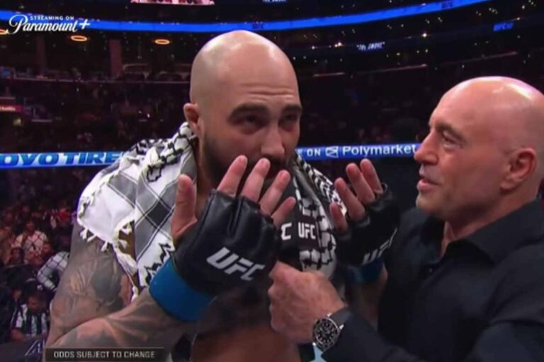 Sean Sharaf slavi pobjedu nakon nokauta Gablea Stevesona na UFC 331