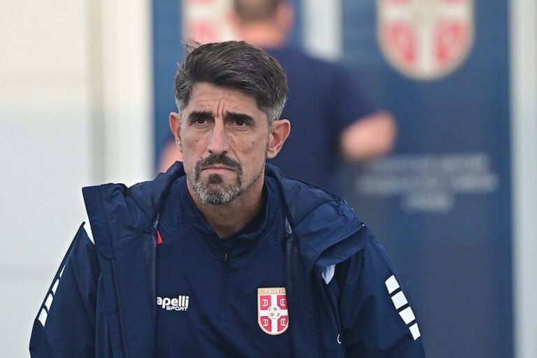Dušan Vlahović u dresu fudbalske reprezentacije Srbije