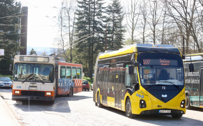 Trolejbus u Sarajevu tokom privremenih izmjena saobraćaja