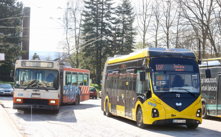 Trolejbus u Sarajevu tokom privremenih izmjena saobraćaja