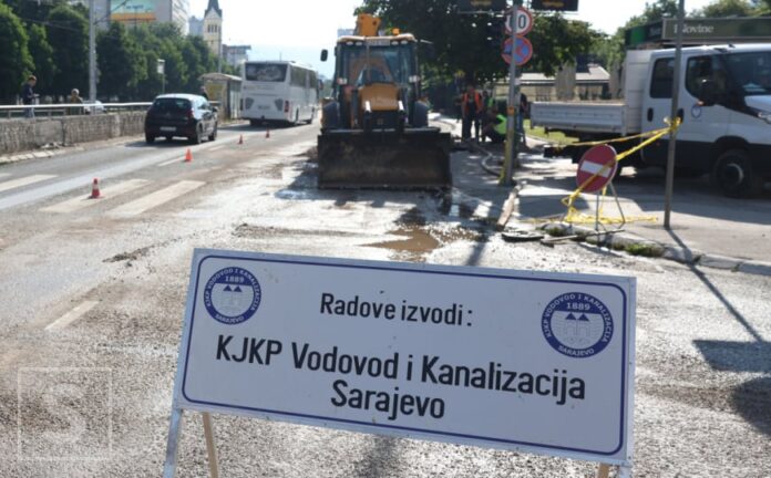 Radovi na vodovodnoj mreži u sarajevskim ulicama