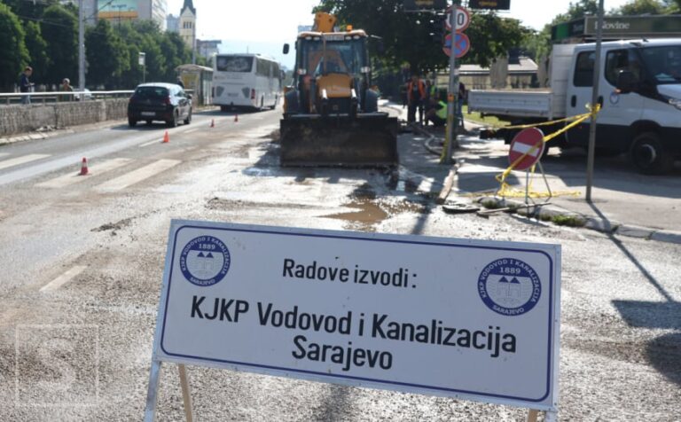 Radovi na vodovodnoj mreži u sarajevskim ulicama