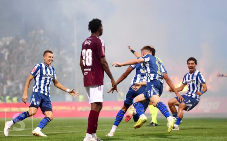 Željezničar slavi pobjedu protiv Sarajeva na Grbavici