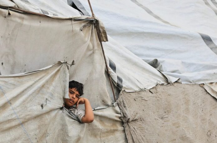 Požar u kampu za raseljene Palestince u Gazi