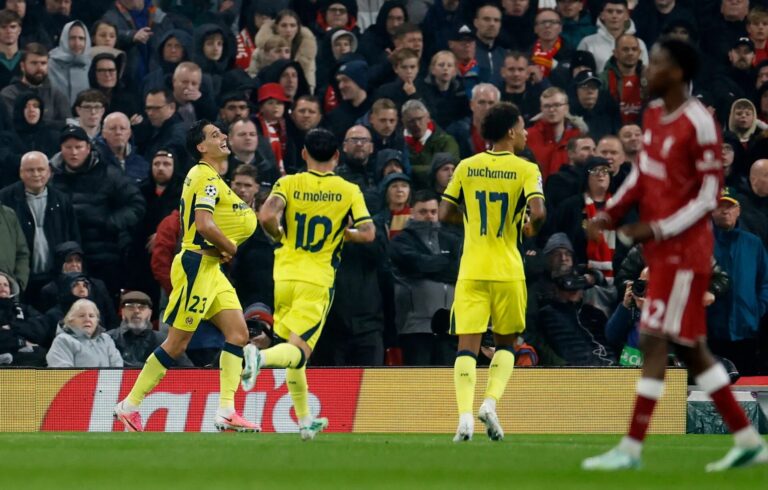 Alexis Mac Allister slavi pogodak Liverpoola protiv Villarreala
