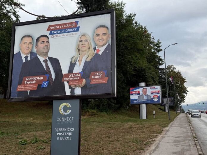 Bilbordi političkih stranaka tokom predizborne kampanje u Bosni i Hercegovini