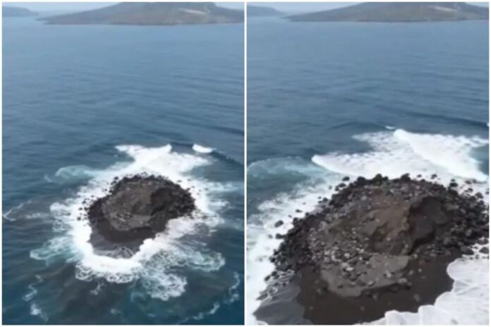 Dvije nove otočne formacije u blizini vulkana Anak Krakatau