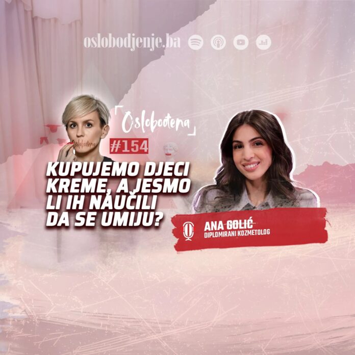 Dijete koristi jednostavnu rutinu njege kože uz nadzor roditelja