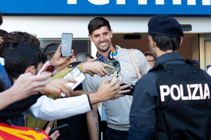 Thibaut Courtois na golu Real Madrida tokom utakmice