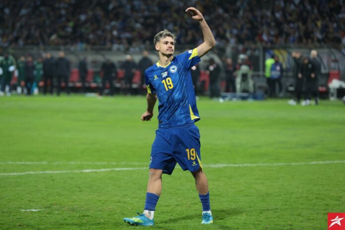 Kerim Alajbegović u dresu reprezentacije Bosne i Hercegovine