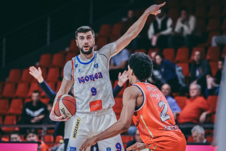 Haris Delalić u utakmici Igokee protiv Borca