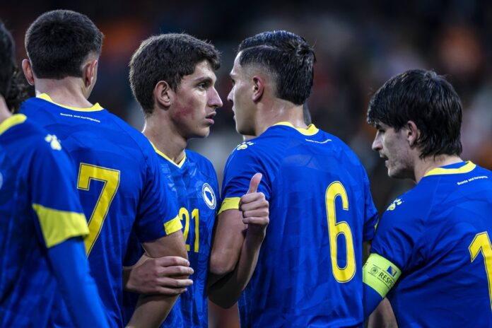 Matej Deket u dresu Borca tokom fudbalske utakmice