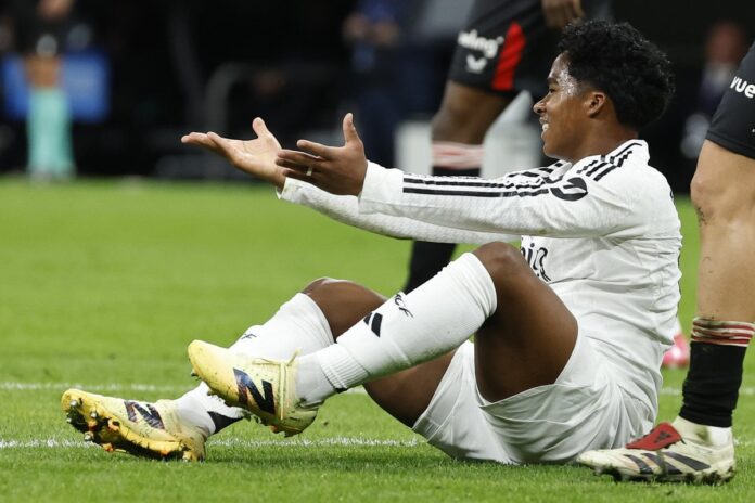 Endrick u dresu Real Madrida tokom utakmice