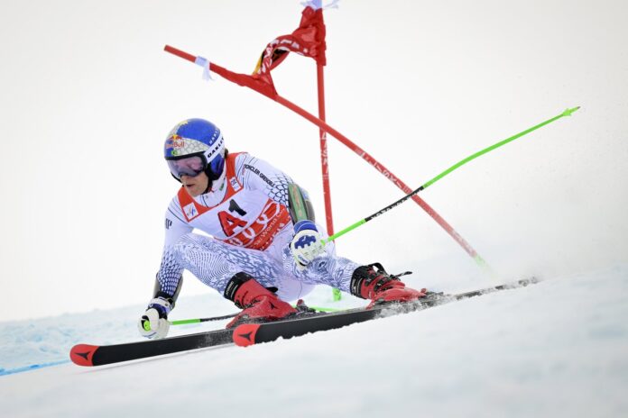 Lucas Pinheiro Braathen tokom pobjedničkog veleslaloma u Soeldenu