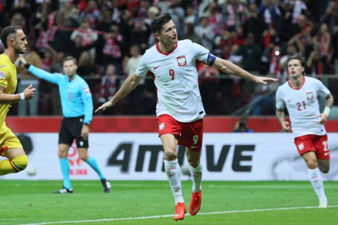 Robert Lewandowski na utakmici reprezentacije Poljske