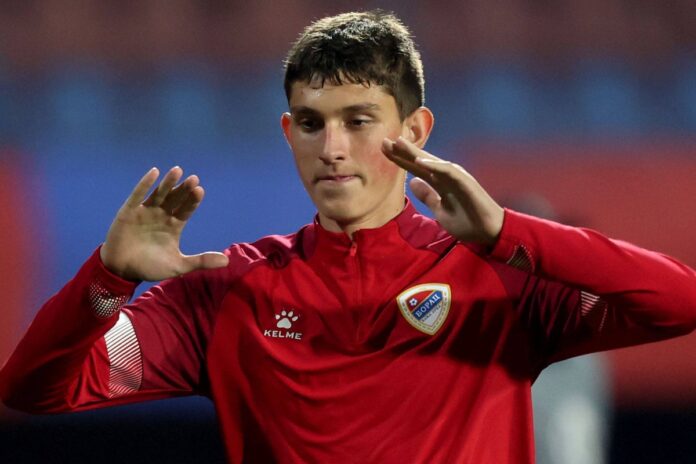 Matej Deket u dresu Borca tokom fudbalske utakmice