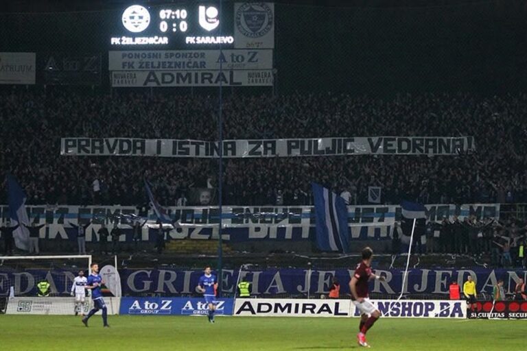 Poruka FK Željezničar posvećena Vedranu Puljiću