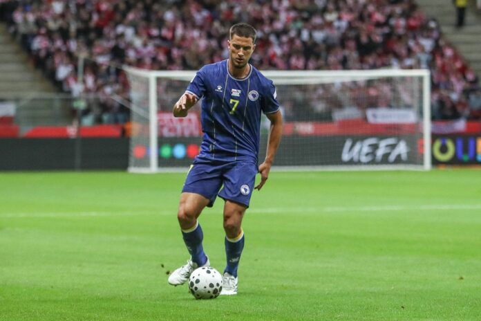 Zinedin Smajlović i Esmir Bajraktarević u dresu reprezentacije Bosne i Hercegovine
